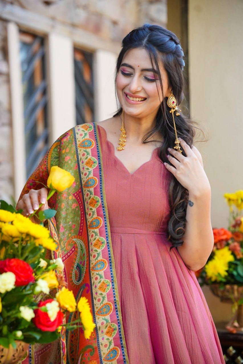 Festive Wear Mehendi Green Kurti Sharara Set with Designer Dupatta